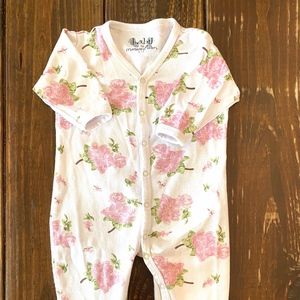 6-9 month baby girl footed pajama